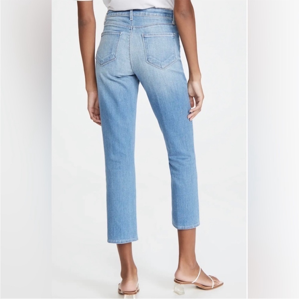 L’AGENCE Nadia High Rise Cropped Straight Rockford Blue Jeans Size 28 - Picture 11 of 11